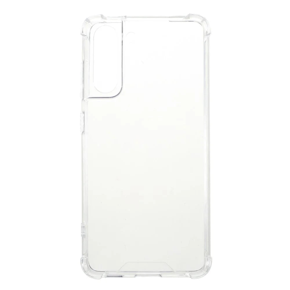 Transparent Shockproof TPU+ Acrylic Hybrid Case for Samsung Galaxy S21 FE - 1