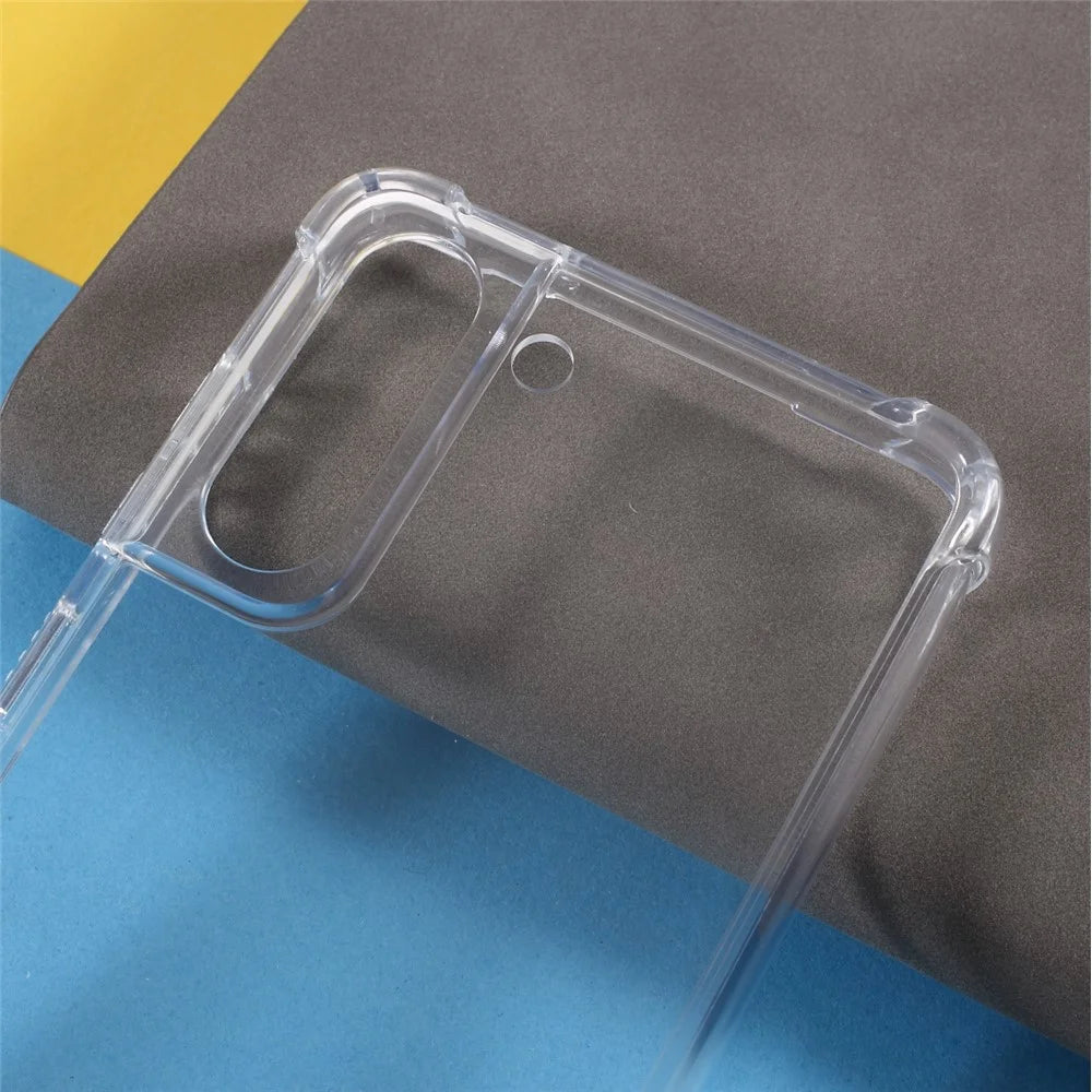 Transparent Shockproof TPU+ Acrylic Hybrid Case for Samsung Galaxy S21 FE - 3