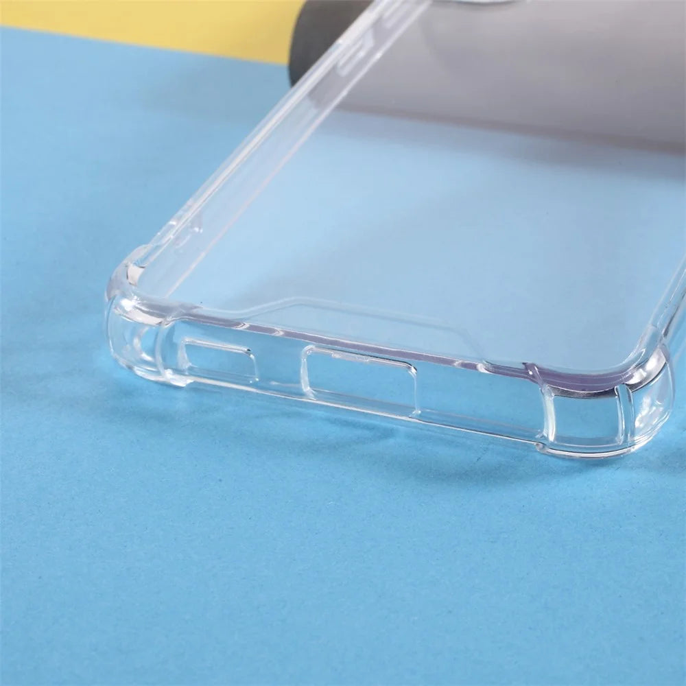 Transparent Shockproof TPU+ Acrylic Hybrid Case for Samsung Galaxy S21 FE - 4