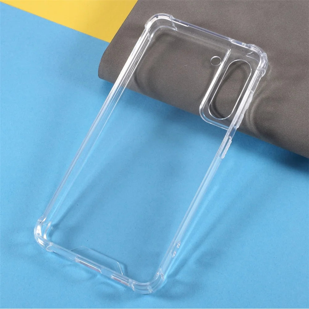 Transparent Shockproof TPU+ Acrylic Hybrid Case for Samsung Galaxy S21 FE - 5