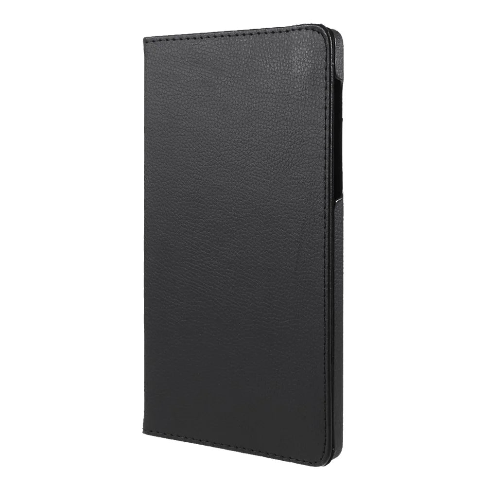360° Swiveling Stand Design Litchi Texture Leather Tablet Cover Case for Samsung Galaxy A7 Lite 8.7-inch T220 / T225 - Black - 2