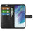 Wallet Design Litchi Texture Leather Phone Case Folio Flip Cover with Stand for Samsung Galaxy S21 FE - Black - 2