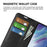 Wallet Design Litchi Texture Leather Phone Case Folio Flip Cover with Stand for Samsung Galaxy S21 FE - Black - 5