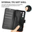 Wallet Design Litchi Texture Leather Phone Case Folio Flip Cover with Stand for Samsung Galaxy S21 FE - Black - 6