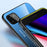 Well-Protected Anti-Scratch Tempered Glass Color Gradient Design Cell Phone Back Case for Samsung Galaxy A22 5G (EU Version) - Blue/Black - 5