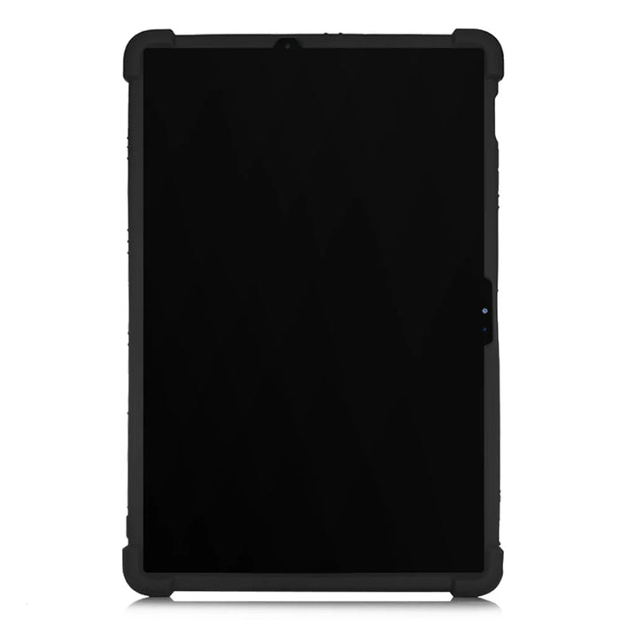 Silicone Tablet Cover with Slide-Out Kickstand for Samsung Galaxy Tab S8/S7 - Black - 2