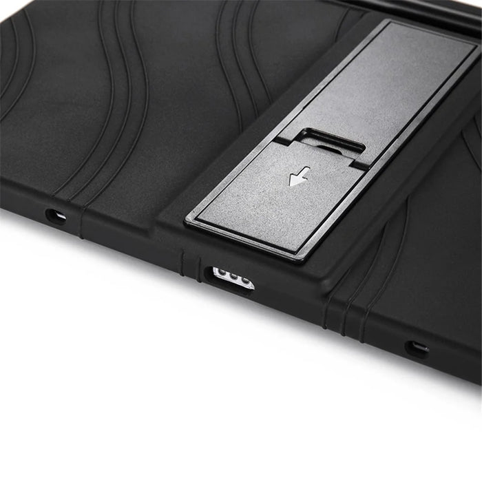 Silicone Tablet Cover with Slide-Out Kickstand for Samsung Galaxy Tab S8/S7 - Black - 6