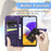 Big Butterfly Imprinting Leather Stand Design Phone Wallet Shell for Samsung Galaxy A22 4G (EU Version) - Dark Purple - 5