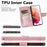 Wallet Design Big Butterfly Imprinting Leather Phone Shell with Stand for Samsung Galaxy S21 FE - Rose Gold - 6