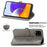 Embossed Mandala Flower PU Leather Case Stand Wallet for Samsung Galaxy A22 4G (EU Version) - Grey - 3