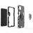 Cool Guard 2-in-1 Ring Holder Kickstand PC TPU Hybrid Case for Samsung Galaxy A22 5G (EU Version) - Black - 5
