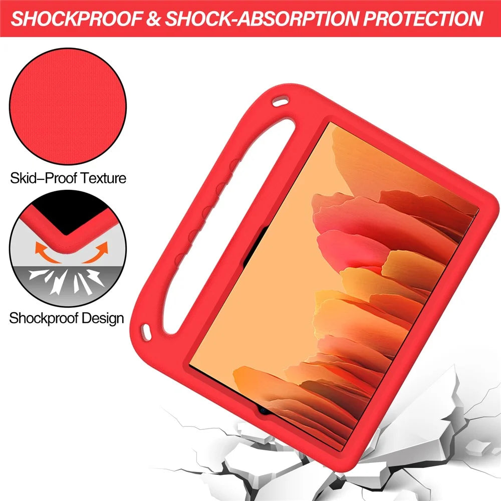 EVA Tablet Case for Samsung Galaxy Tab S6 / S6 Lite (2024) / S6 Lite (2022) / S6 Lite (2020) / A7 10.4 (2020) / (2022) / S5e SM-T720 - Red - 2
