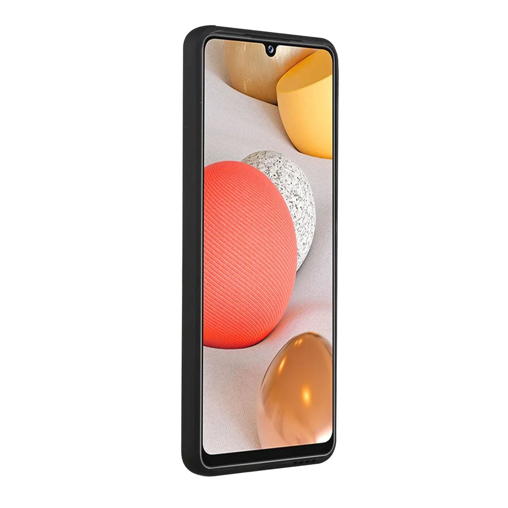 Soft TPU Phone Case Card Slot Cover for Samsung Galaxy M12 - Black - 4