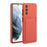 Soft TPU Phone Case Cover with Card Slot for Samsung Galaxy S21+ 5G - Coral - 1