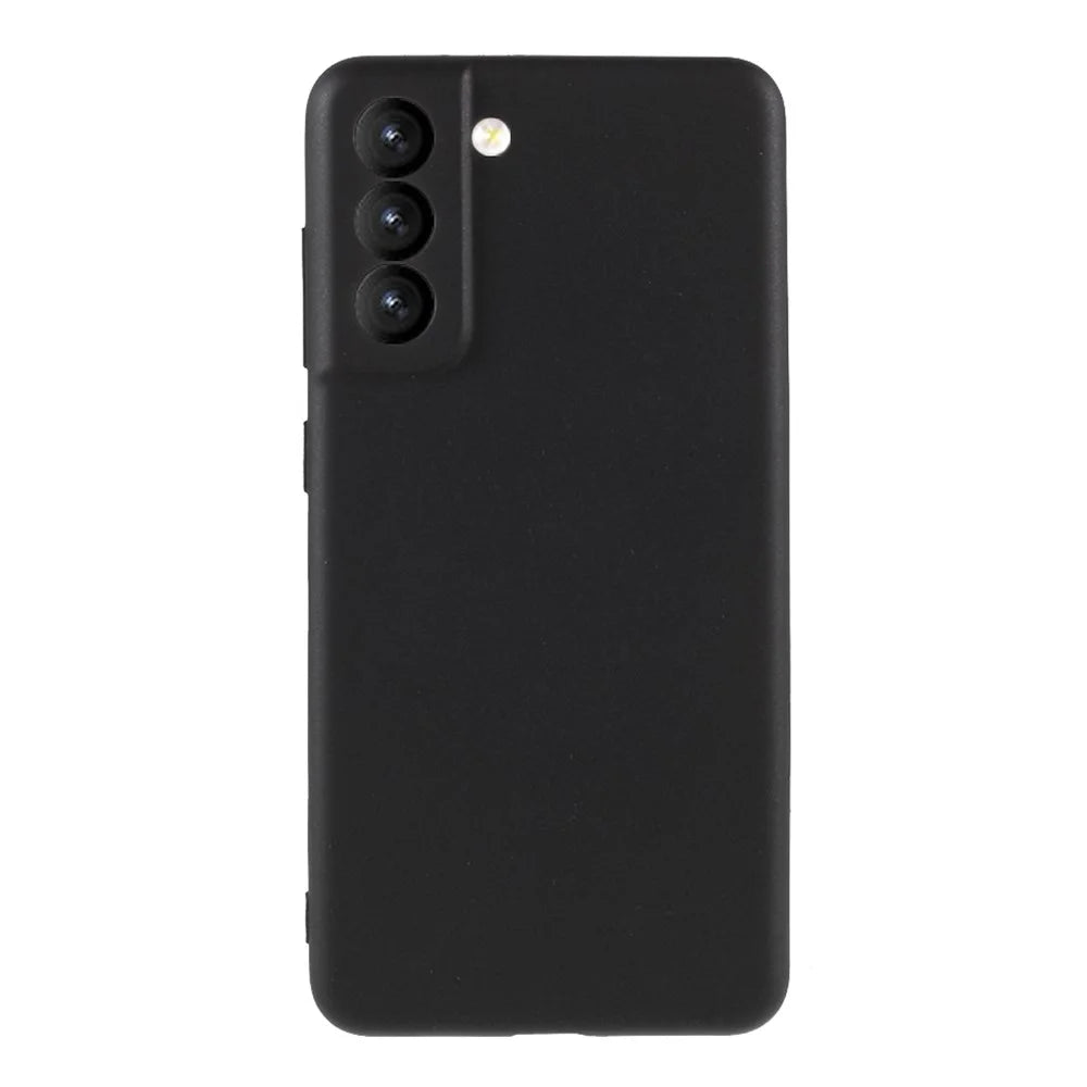 X-LEVEL Frosted TPU Phone Back Case Protector for Samsung Galaxy S21 FE - Black - 1