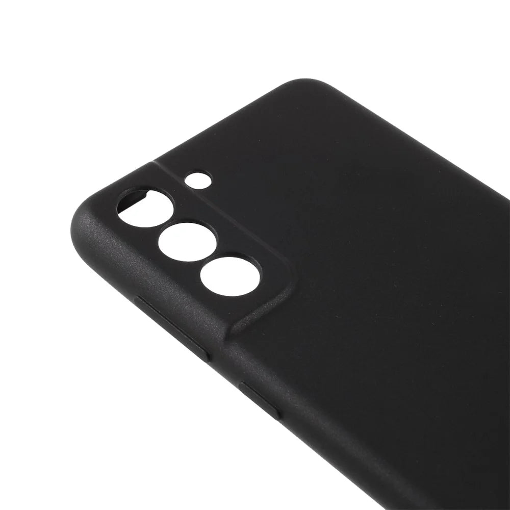X-LEVEL Frosted TPU Phone Back Case Protector for Samsung Galaxy S21 FE - Black - 5