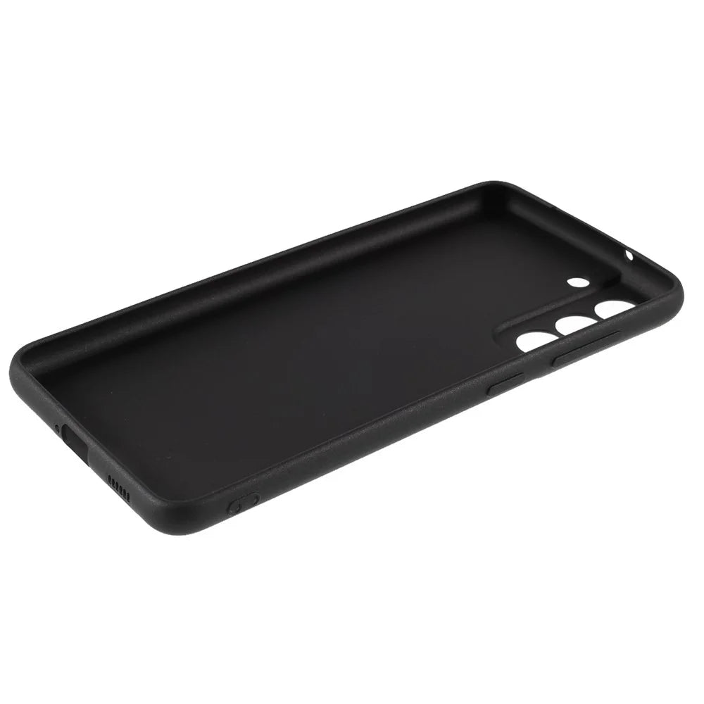 X-LEVEL Frosted TPU Phone Back Case Protector for Samsung Galaxy S21 FE - Black - 7