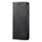 Jeans Cloth Texture Leather Phone Case Wallet Stand Cover for Samsung Galaxy A22 5G (EU Version) - Black - 2
