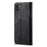 Jeans Cloth Texture Leather Phone Case Wallet Stand Cover for Samsung Galaxy A22 5G (EU Version) - Black - 3