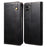 Waxy Crazy Horse Texture Protector Case TPU + PU Leather Cover for Samsung Galaxy A22 5G (EU Version) - Black - 1