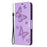 Butterfly Pattern Imprint Leather Wallet Case Shell for Samsung Galaxy A22 5G (EU Version) - Purple - 2