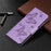 Butterfly Pattern Imprint Leather Wallet Case Shell for Samsung Galaxy A22 5G (EU Version) - Purple - 6