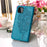 For Samsung Galaxy A22 5G (EU Version) Imprint Butterfly Leather Wallet Stand Case - Blue - 7