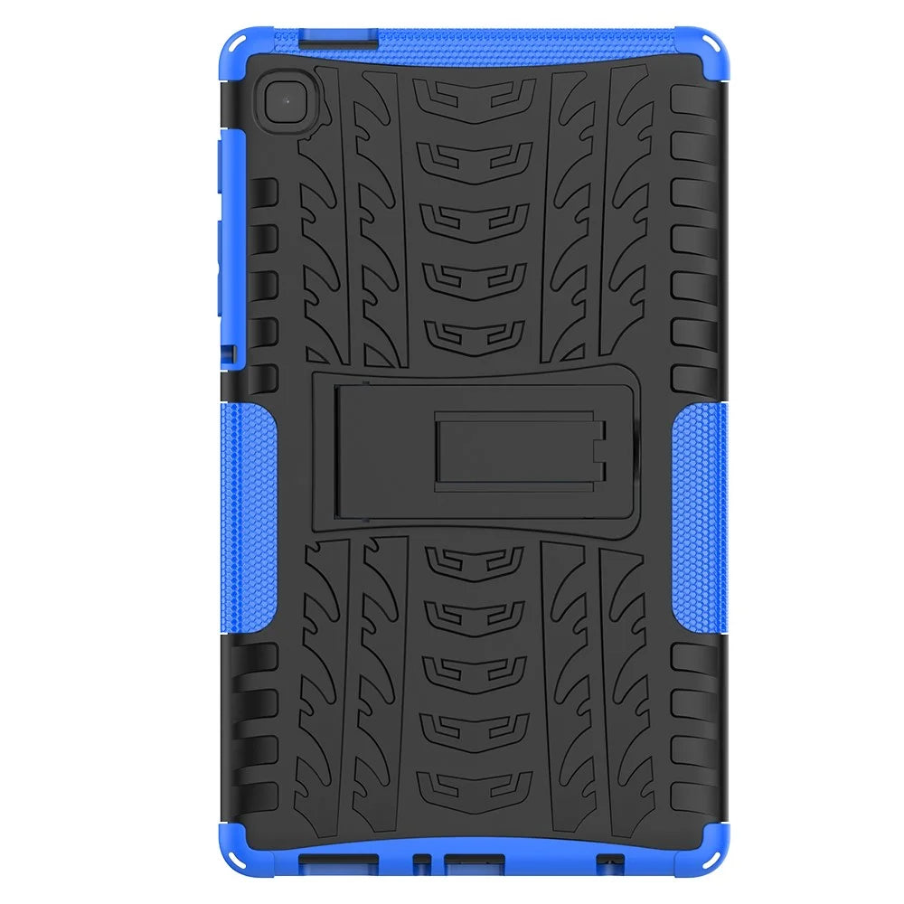 For Samsung Galaxy Tab A7 Lite 8.7-inch PC + TPU Hybrid Protection Case Kickstand Anti-slip Cover - Blue - 3