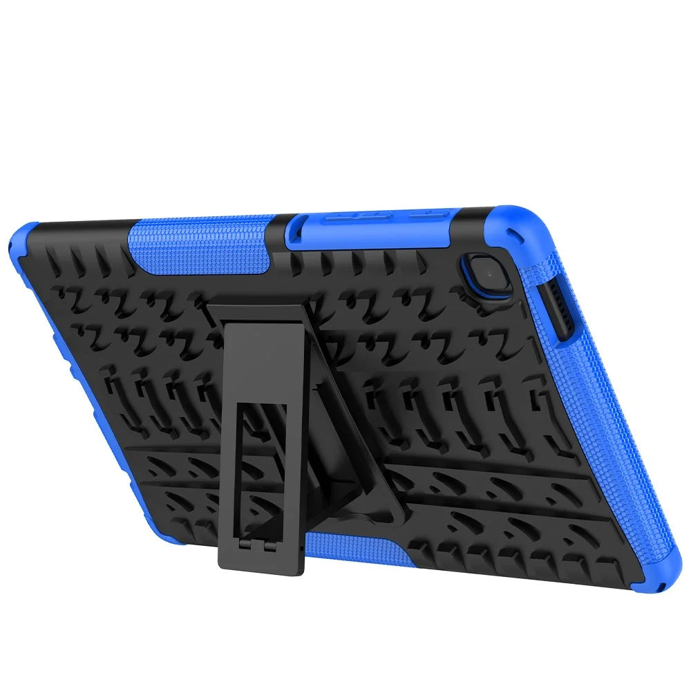 For Samsung Galaxy Tab A7 Lite 8.7-inch PC + TPU Hybrid Protection Case Kickstand Anti-slip Cover - Blue - 4