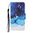 Cross Texture PU Leather Phone Case with Pattern Printing for Samsung Galaxy A22 5G (EU Version) - Ocean - 2