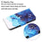 Cross Texture PU Leather Phone Case with Pattern Printing for Samsung Galaxy A22 5G (EU Version) - Ocean - 4