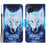 Pattern Printing Leather Wallet Phone Shell Case for Samsung Galaxy A22 4G (EU Version) - White Wolf - 1
