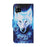 Pattern Printing Leather Wallet Phone Shell Case for Samsung Galaxy A22 4G (EU Version) - White Wolf - 3