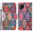 Pattern Printing Cross Texture PU Leather Phone Case for Samsung Galaxy A22 4G (EU Version) - Mandala Pattern - 1