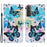 Pattern Printing Full-Protection Leather Wallet Stand Cell Phone Cover Case for Samsung Galaxy S21 FE - Blue Butterflies - 1