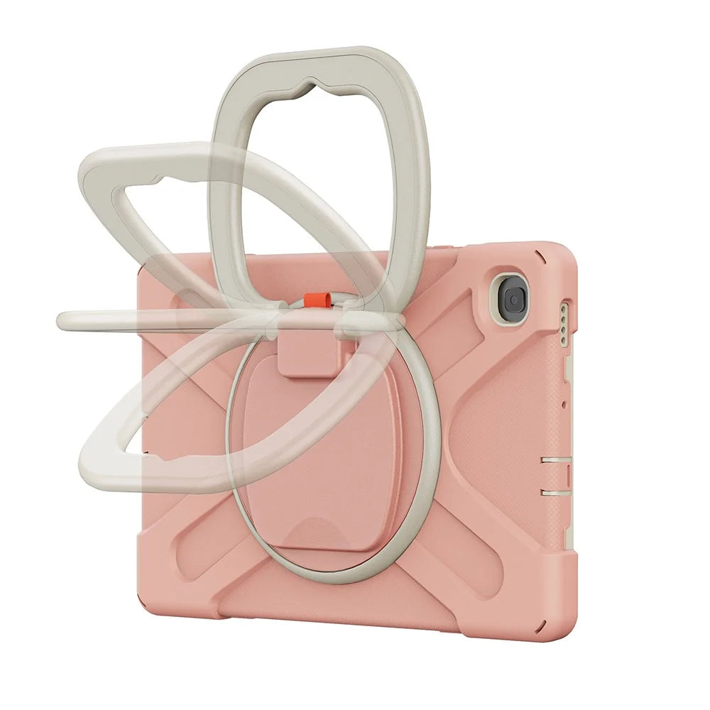 For Samsung Galaxy Tab S6 Lite (2020) P610, P615 / S6 Lite (2022) / (2024) P620 Kickstand Tablet Cover - Pink / White - 7