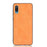 Stitching Line PU Leather Coated PC+TPU Cover Case for Samsung Galaxy M02/A02 - Yellow - 2