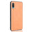 Stitching Line PU Leather Coated PC+TPU Cover Case for Samsung Galaxy M02/A02 - Yellow - 3