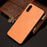 Stitching Line PU Leather Coated PC+TPU Cover Case for Samsung Galaxy M02/A02 - Yellow - 7