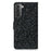 Wallet Stand Design Glittery Powder Splicing Leather Case with Hand Strap for Samsung Galaxy S21 FE - Black - 2
