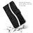 Wallet Stand Design Glittery Powder Splicing Leather Case with Hand Strap for Samsung Galaxy S21 FE - Black - 3