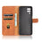 Silky Touch Leather Wallet Phone Cover Stand Case for Samsung Galaxy M12/F12 - Brown - 7