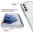 2-in-1 Gradient Color PC+TPU Hybrid Shell Case for Samsung Galaxy S21 5G/4G Cover - Transparent - 5
