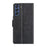 Wallet PU Leather Phone Stand Case Shell with Magnetic Clasp Closure for Samsung Galaxy S21 FE - Black - 3