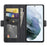 Wallet PU Leather Phone Stand Case Shell with Magnetic Clasp Closure for Samsung Galaxy S21 FE - Black - 4
