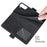 Wallet PU Leather Phone Stand Case Shell with Magnetic Clasp Closure for Samsung Galaxy S21 FE - Black - 7
