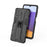 PC + TPU Hybrid Phone Case Impact Resistant Protective Cover with Kickstand for Samsung Galaxy A22 4G (EU Version) - Black - 3