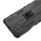 PC + TPU Hybrid Phone Case Impact Resistant Protective Cover with Kickstand for Samsung Galaxy A22 4G (EU Version) - Black - 7