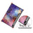 Tri-fold Stand Design Pattern Printing PU Leather Tablet Case Shell Protector for Samsung Galaxy Tab S7 FE T736 / Tab S7+ / Tab S8+ - Nebula - 7