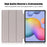 Tri-fold Stand Design Plain PU Leather Tablet Case Shell Protector for Samsung Galaxy Tab S7 FE T736 / Tab S7+ / Tab S8+ - Black - 6